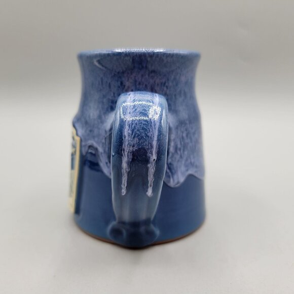 Lightner Farmhouse Gettysburg Deneen Pottery Mug Blue Glaze 1863 Historic - Picture 2 of 7